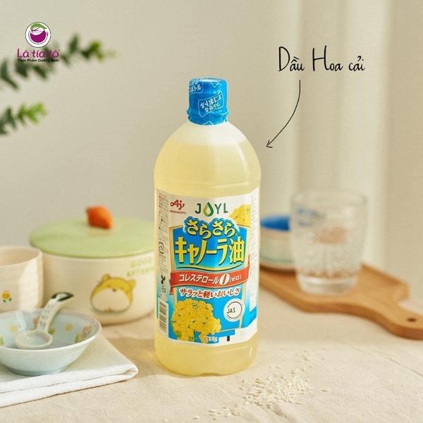 Minh họa sử dụng dầu canola trong nhiều món, từ chiên xào đến trộn salad lành mạnh